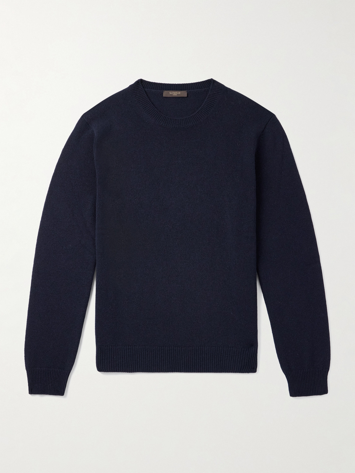 Incotex Wool And Cashmere-blend Sweater In Black