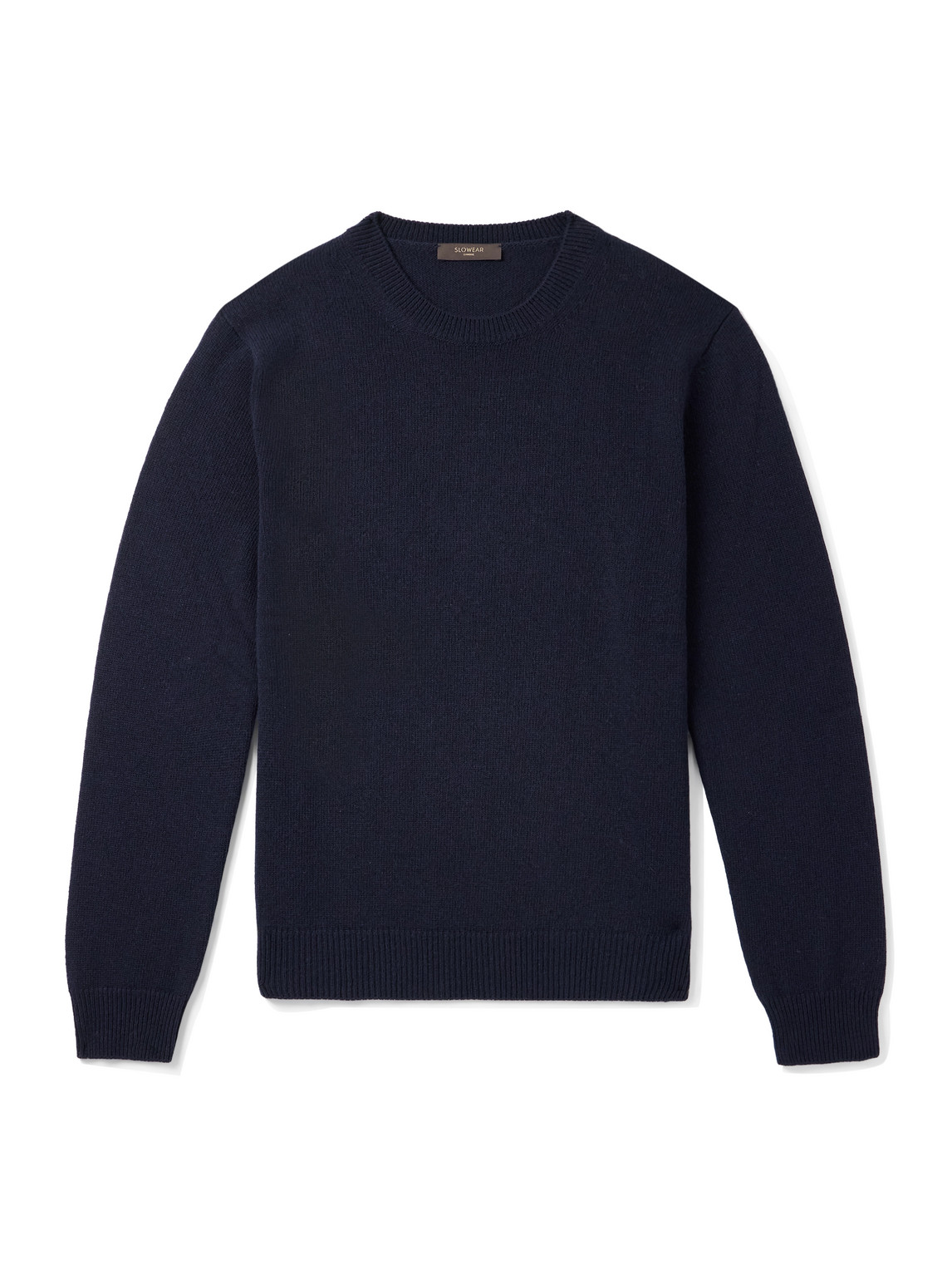 Incotex Wool And Cashmere-blend Sweater In Black