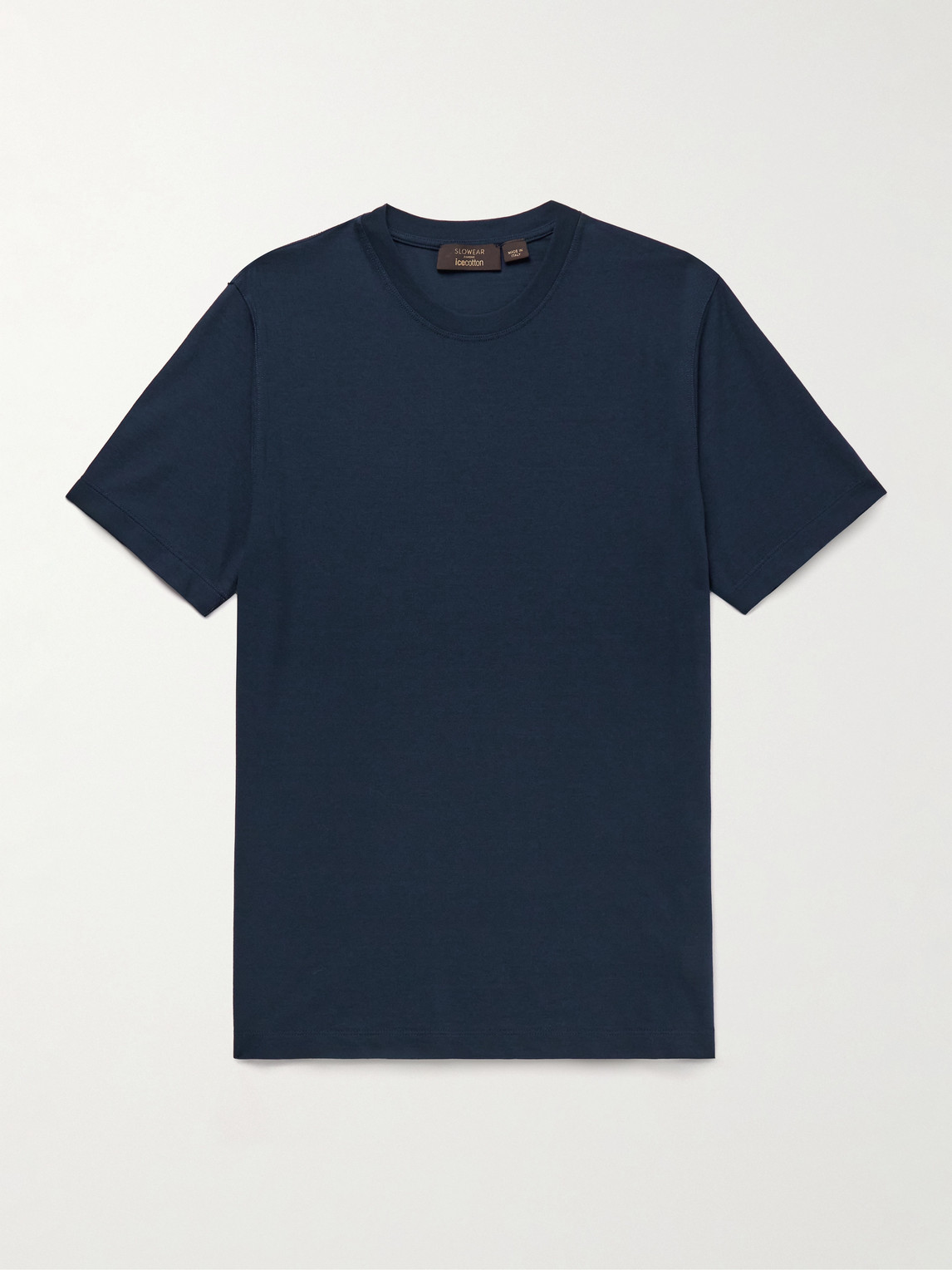 Incotex Zanone Slim-fit Icecotton T-shirt In Blue