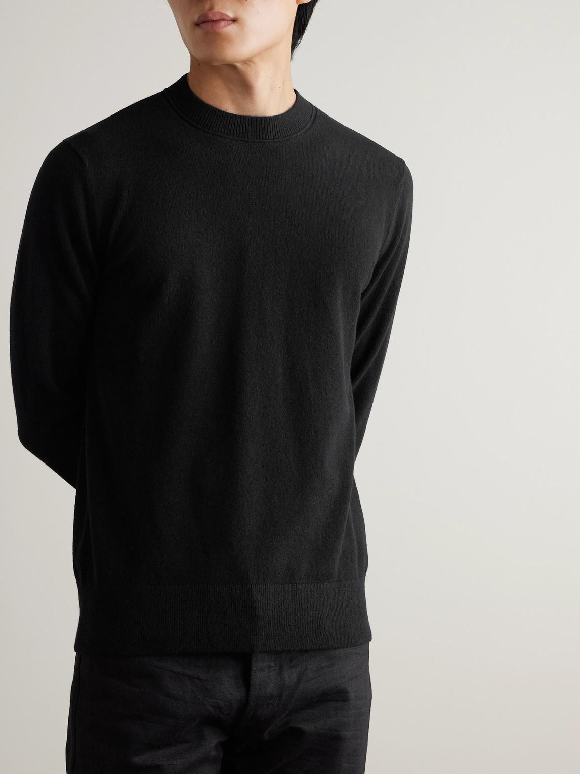  Mr P. - Curtis Cashmere Sweater - Men - Black - Xs 