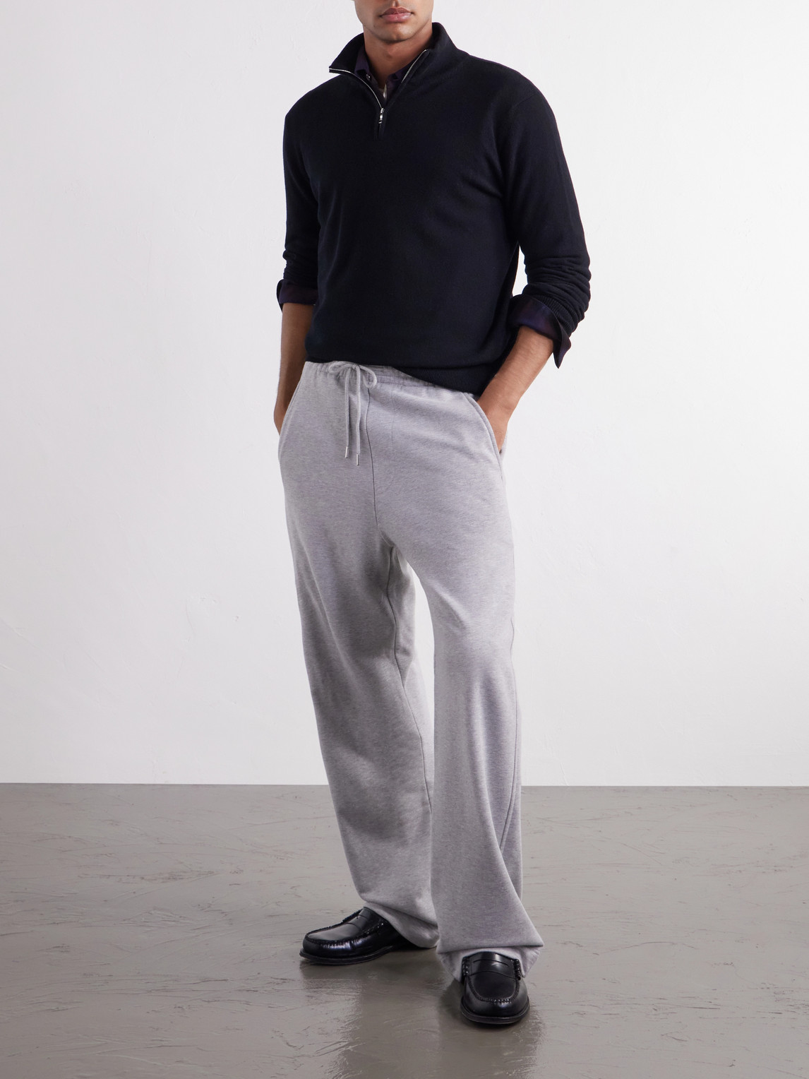 Mr P. - James Cashmere Half-Zip Sweater