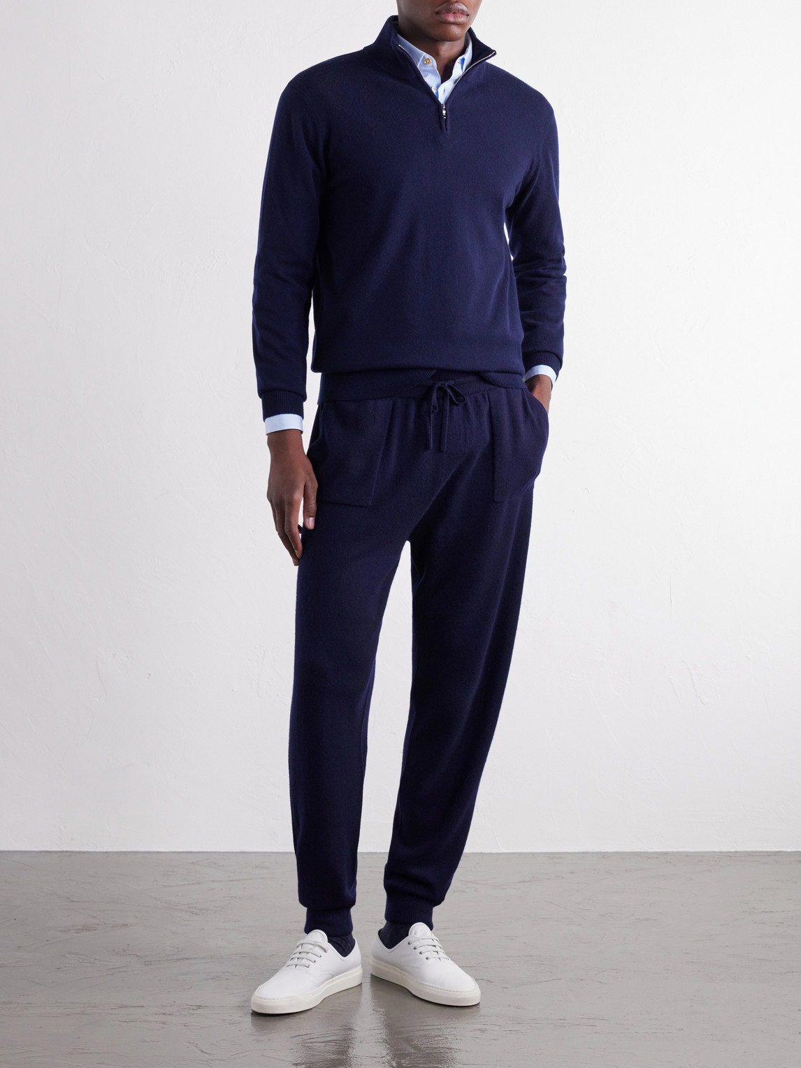 Mr P. - James Cashmere Half-Zip Sweater