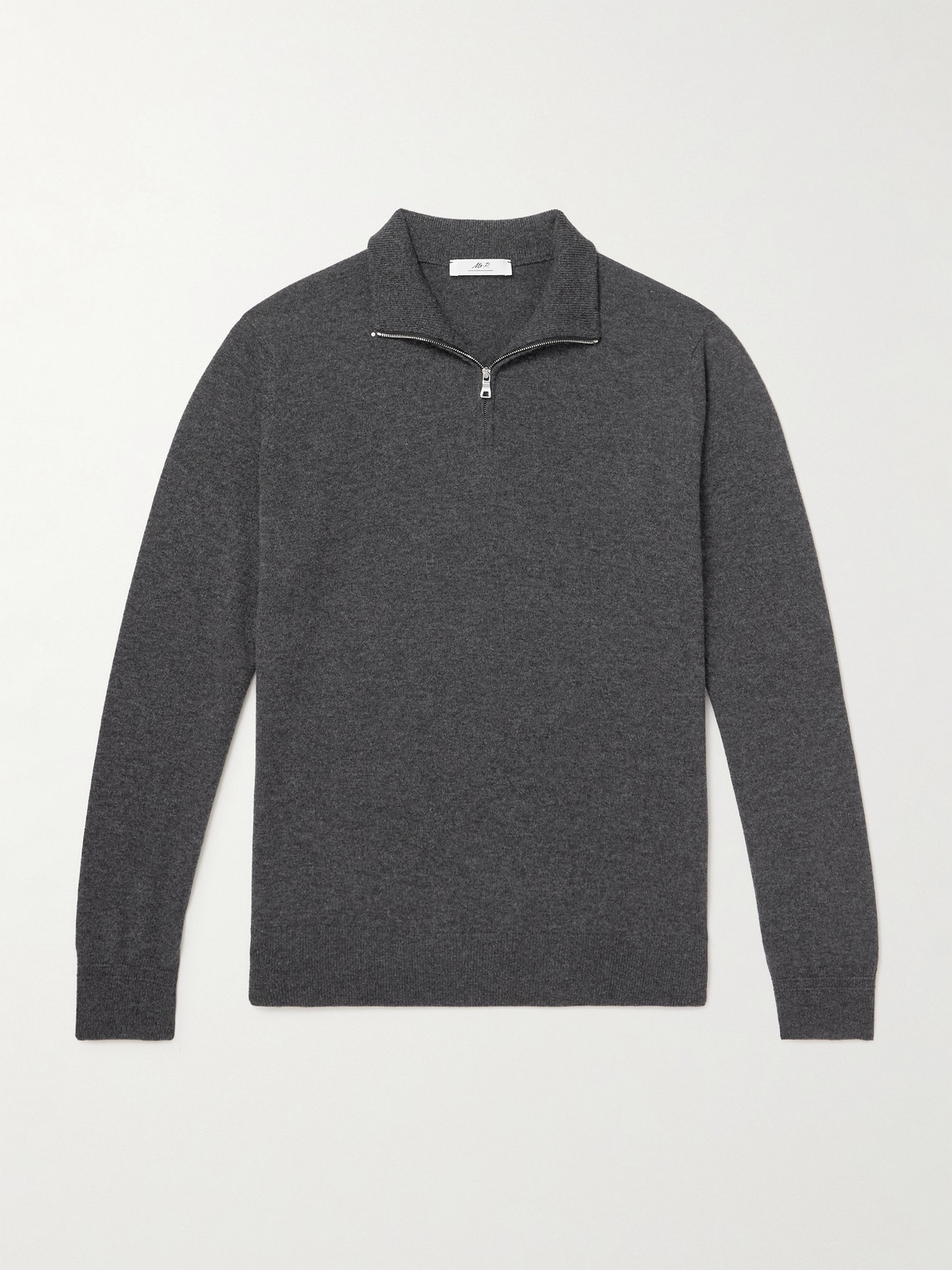 MR P. James Cashmere Half-Zip Sweater - Men