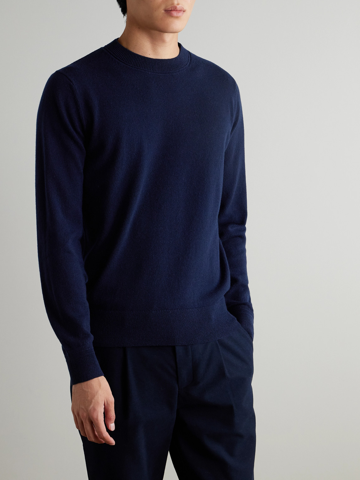  Mr P. - Curtis Cashmere Sweater - Men - Blue - Xs 