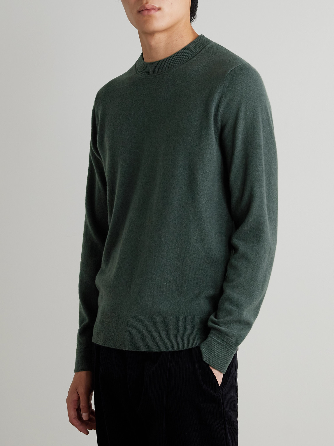  Mr P. - Curtis Cashmere Sweater - Men - Green - S 
