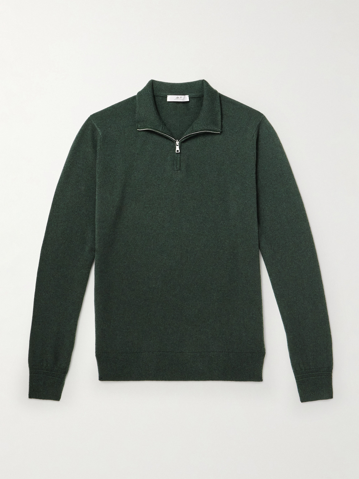 MR P. James Cashmere Half-Zip Sweater - Men