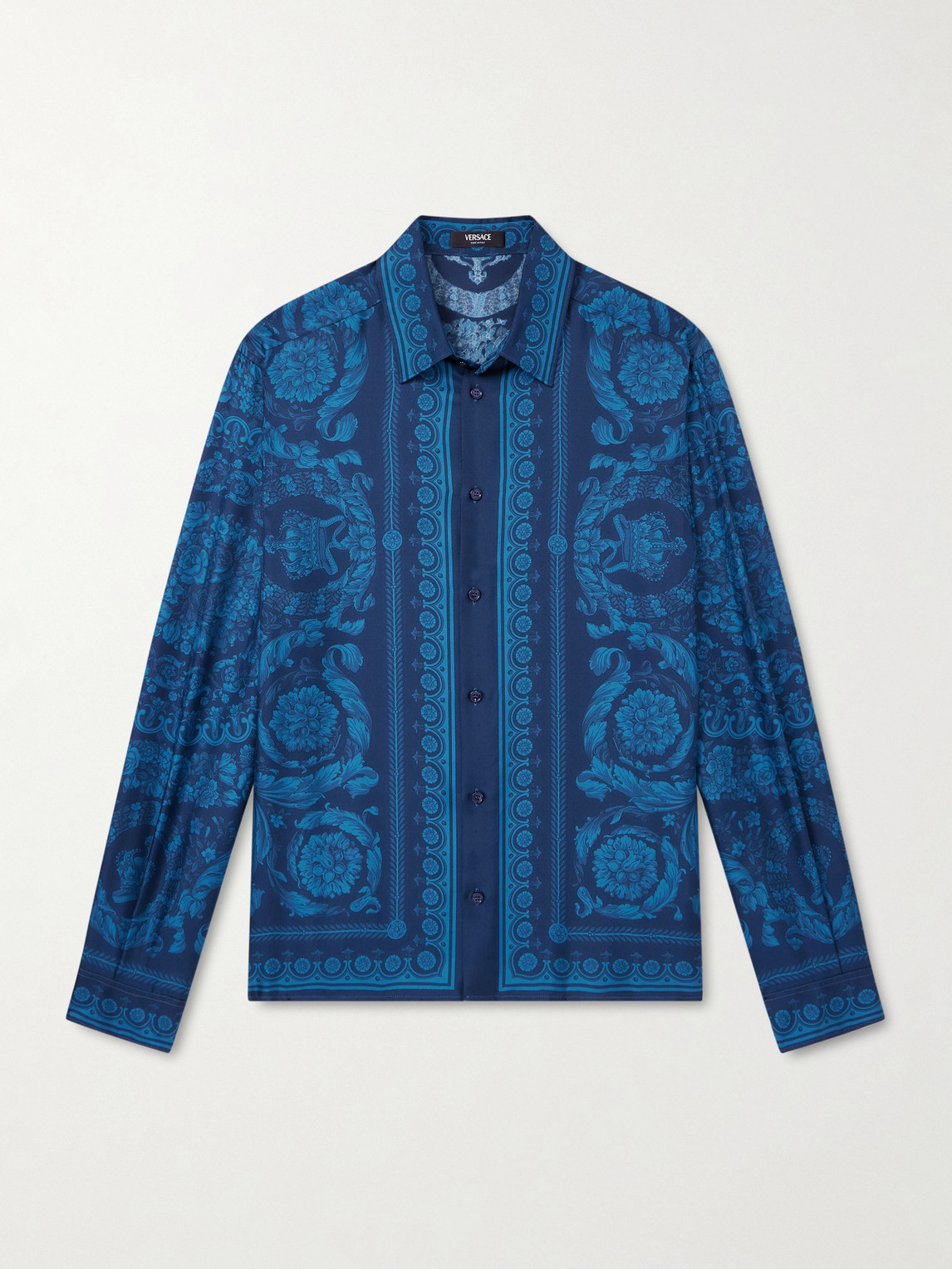 Versace Printed Silk-Twill Shirt - Men