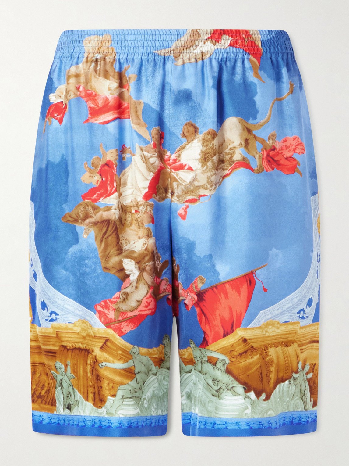 Versace Affresco Printed Silk-Twill Shorts - Men