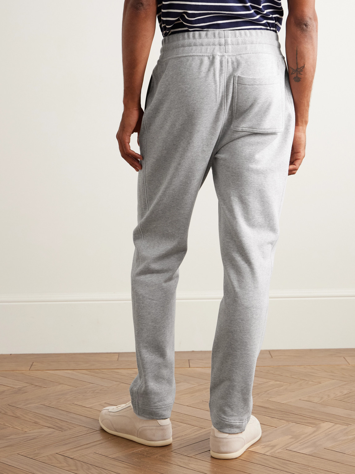 Mr P. - Slim-Fit Organic Cotton-Jersey Sweatpants