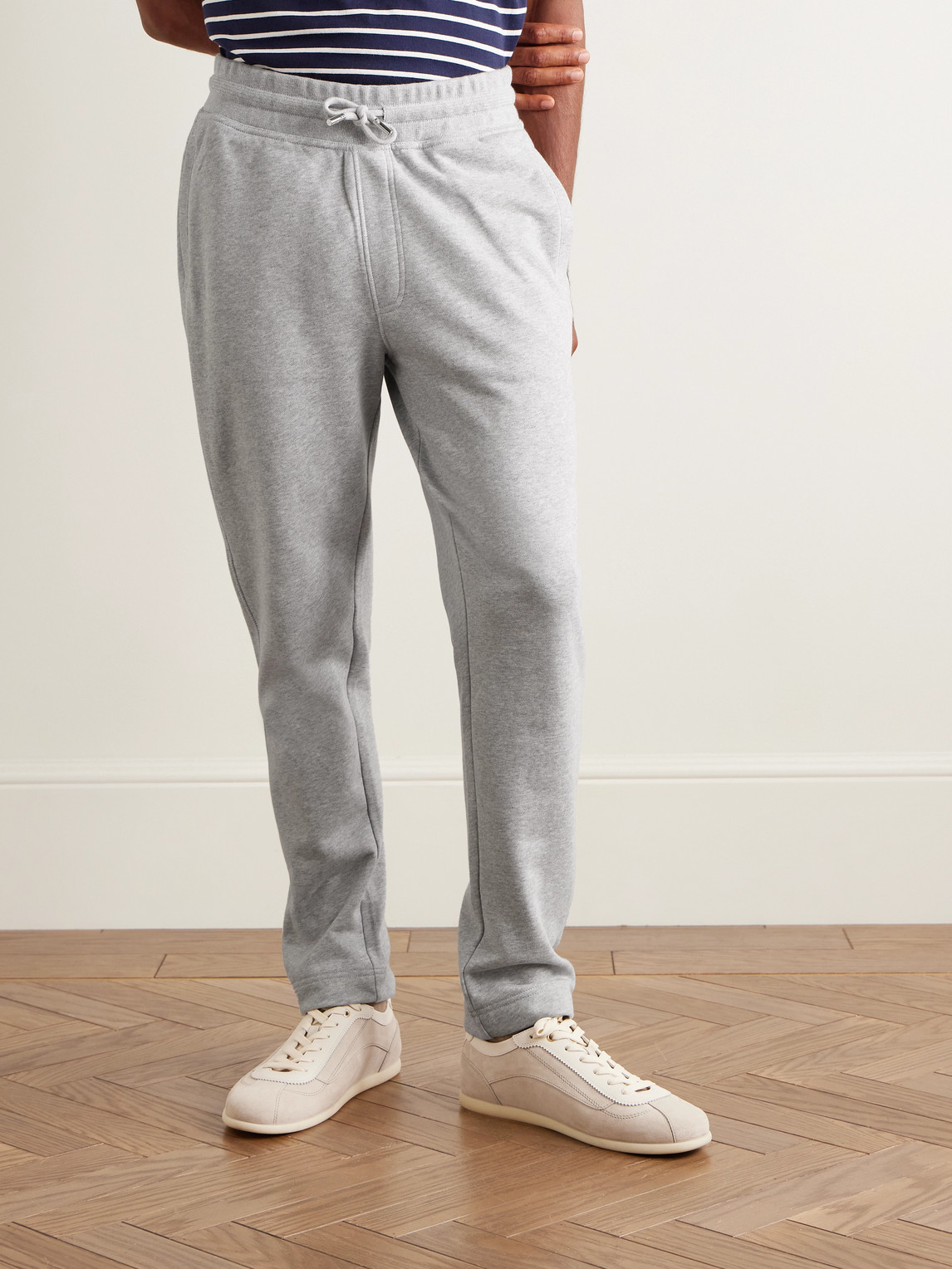 Mr P. - Slim-Fit Organic Cotton-Jersey Sweatpants