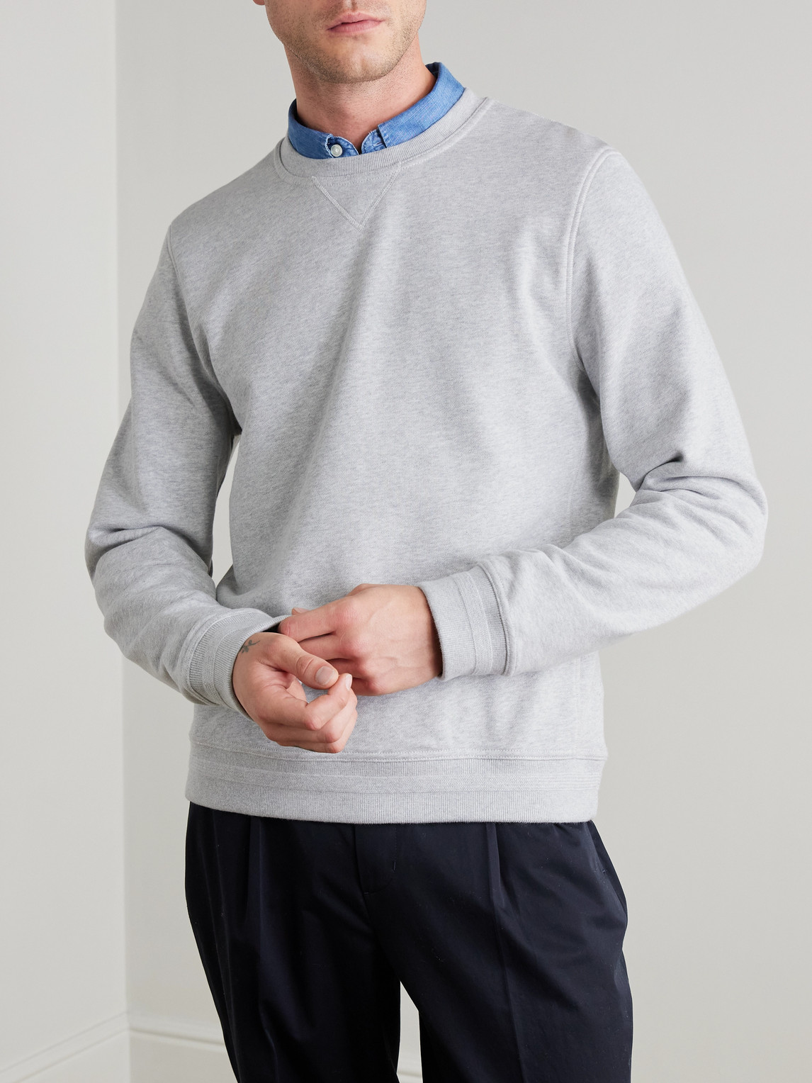  Mr P. - Cotton-jersey Sweatshirt - Men - Gray - Xs 