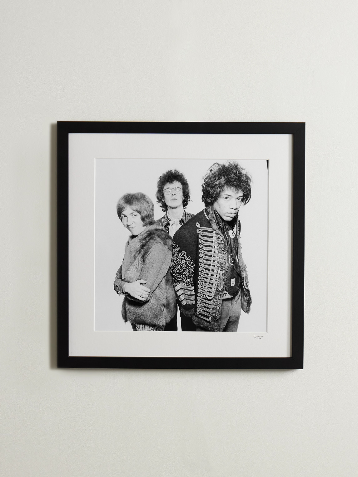 Framed 1967 Jimi Hendrix & The Experience Print, 16" x 16"