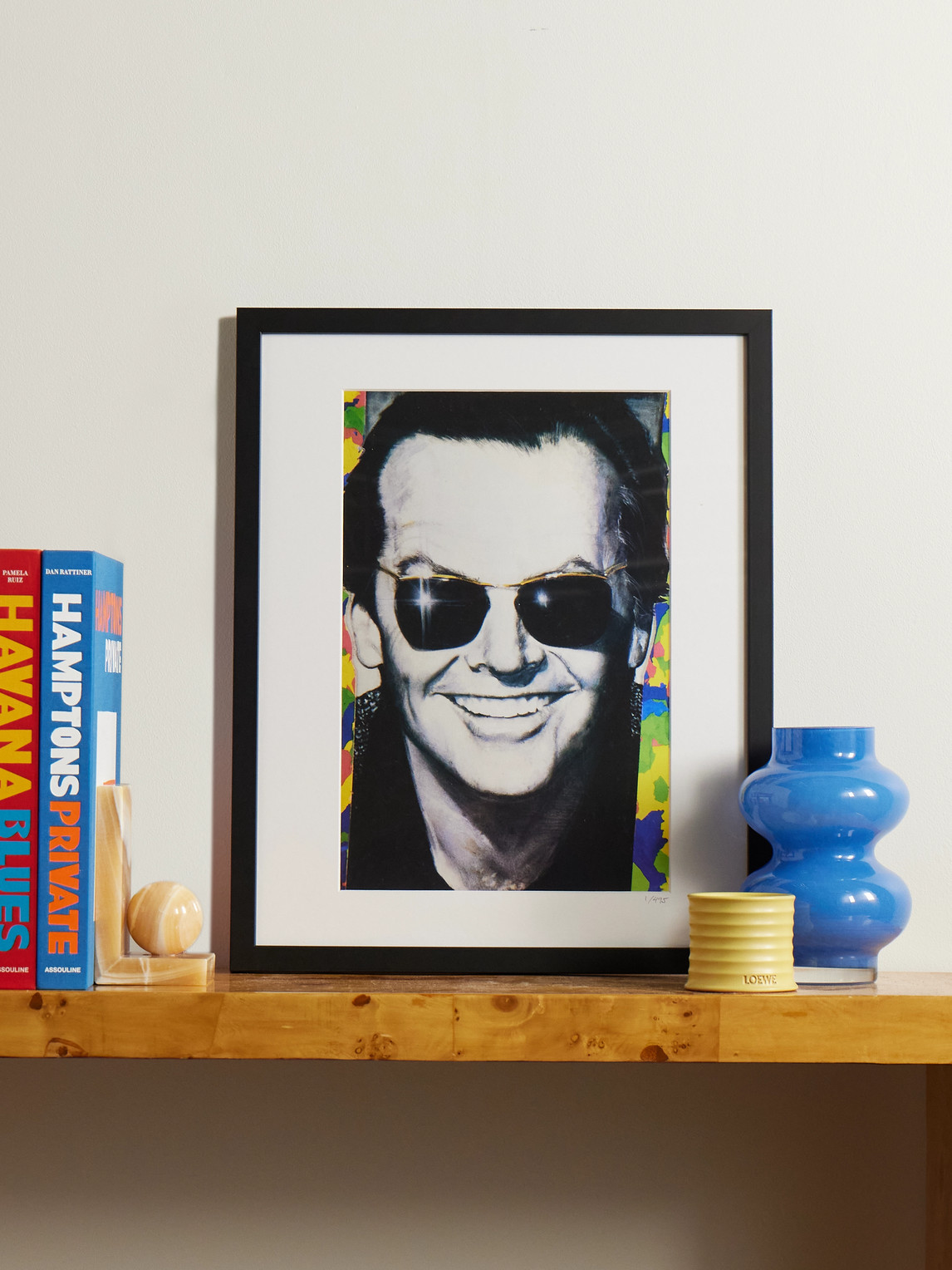 Framed 1984 Jack Nicholson Print, 16"x 20" — 2