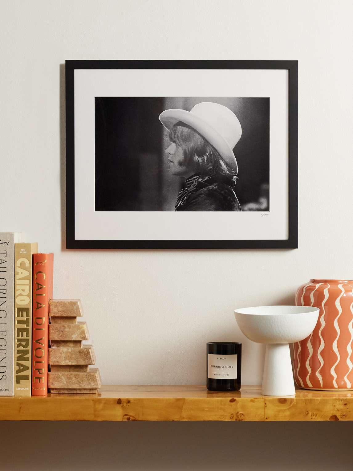Framed 1967 Brian Jones Print, 16" x 20" — 2