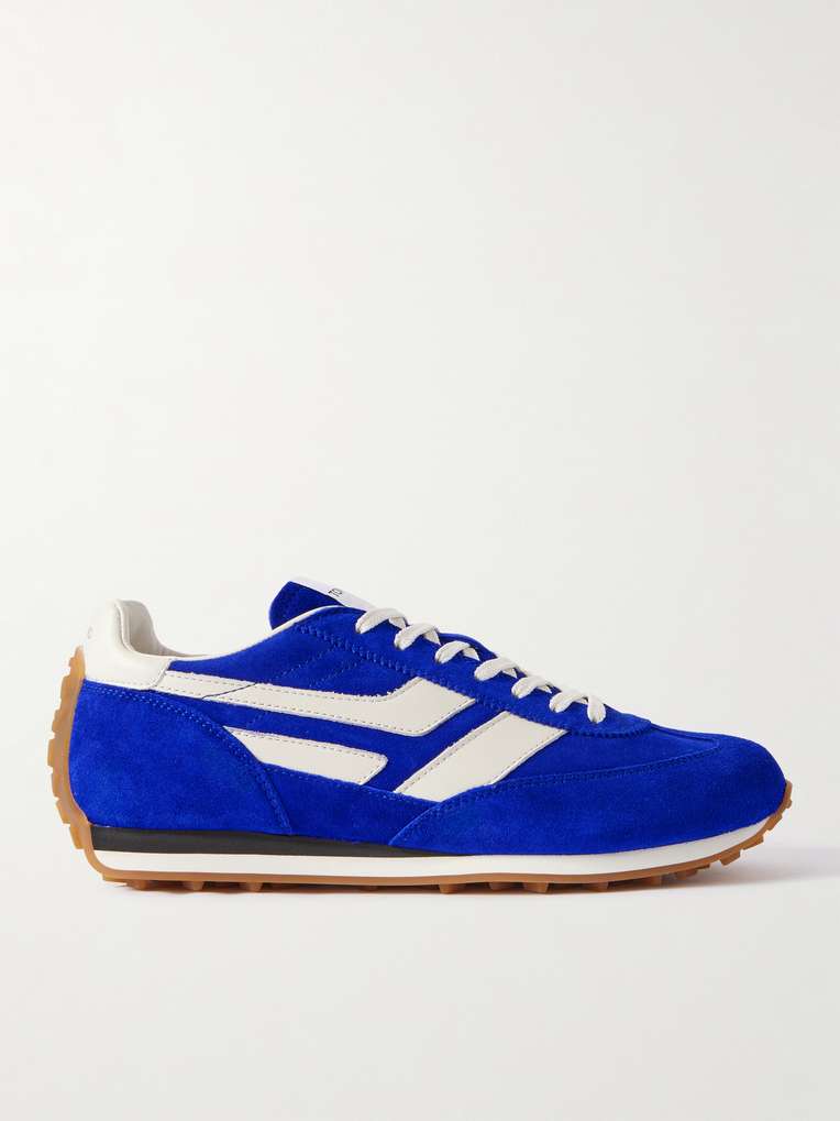 Tom Ford — Mick Leather-Trimmed Suede Sneakers