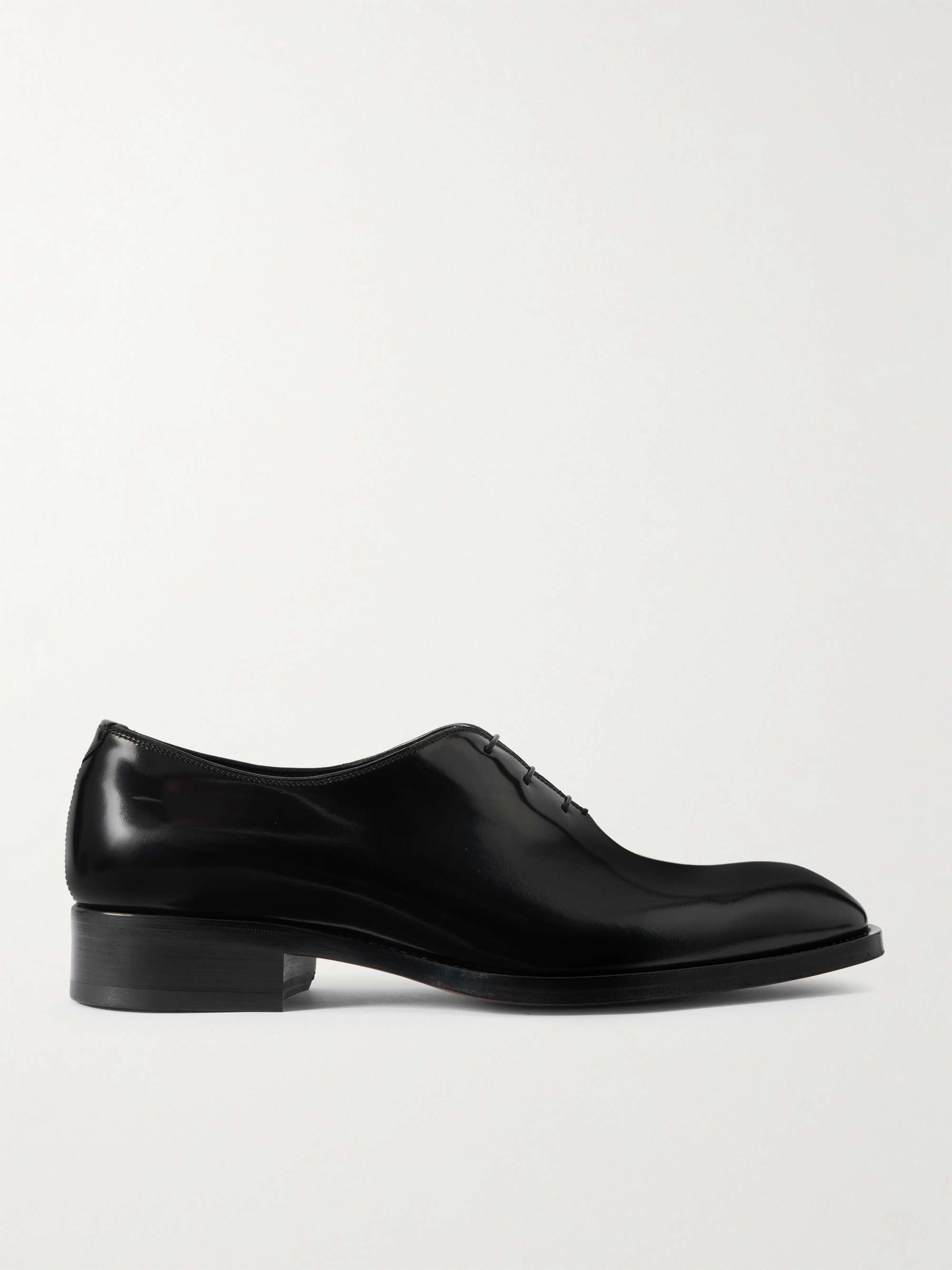 新品トムフォード TOMFORD 革靴 サイズ9 1/2 TOM FORD Whole-Cut Patent-Leather Oxford Shoes for Men | MR