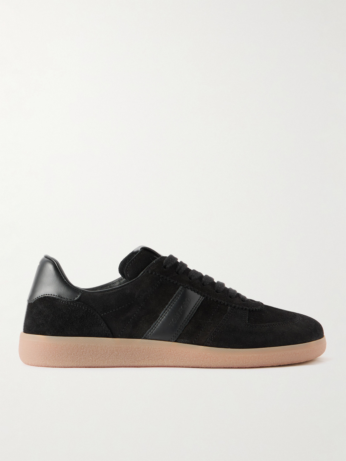 Tom Ford Leather-Trimmed Suede Sneakers - Men