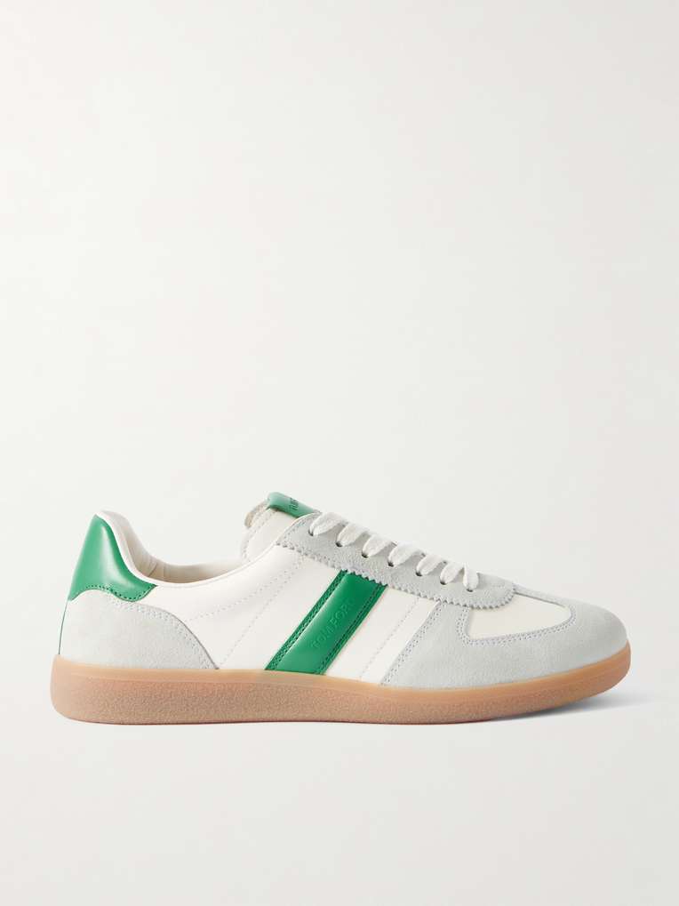 Tom Ford — Suede-Trimmed Leather Sneakers