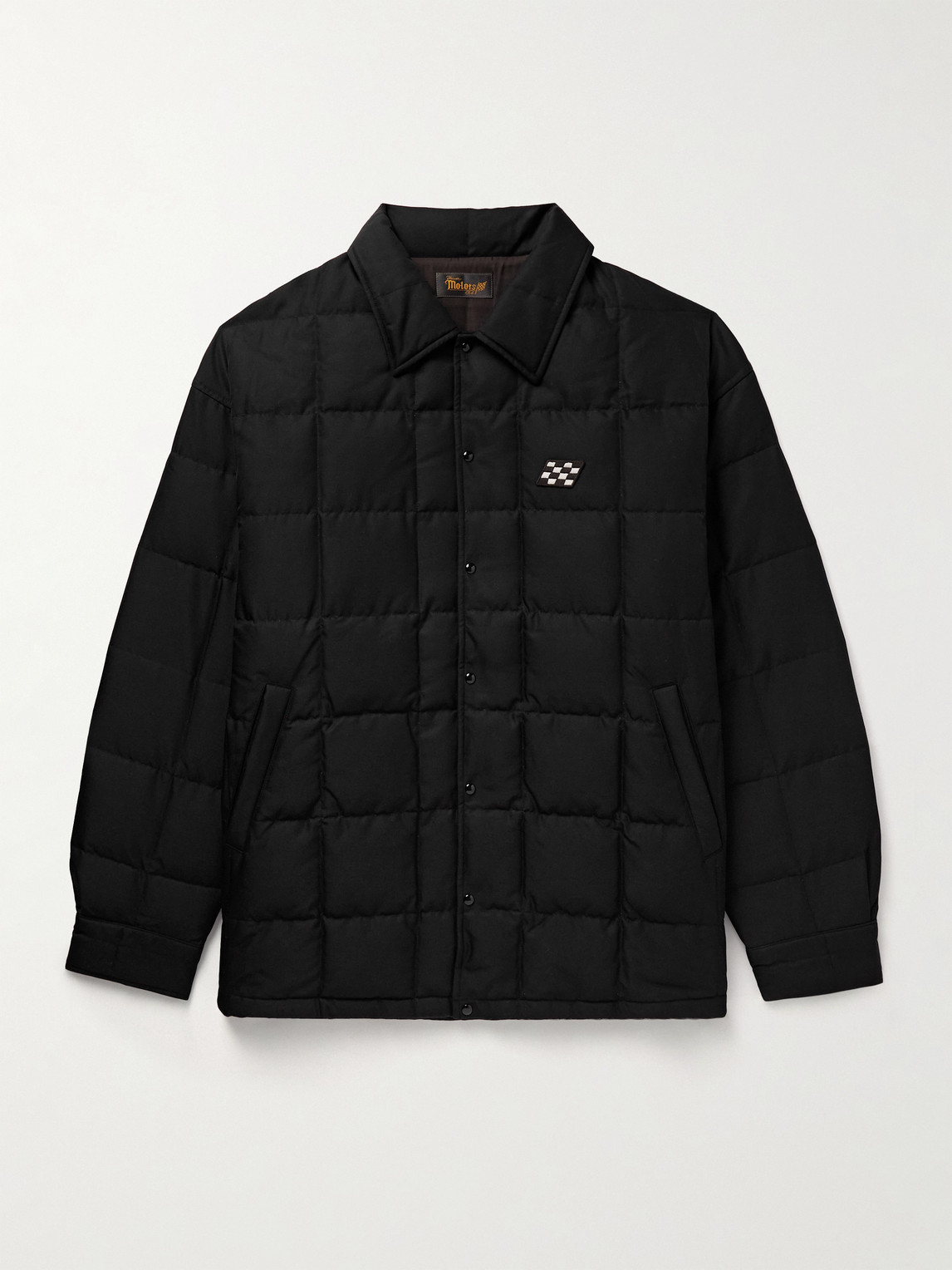 Visvim Men S Coach Down Quilted Jacket In Black