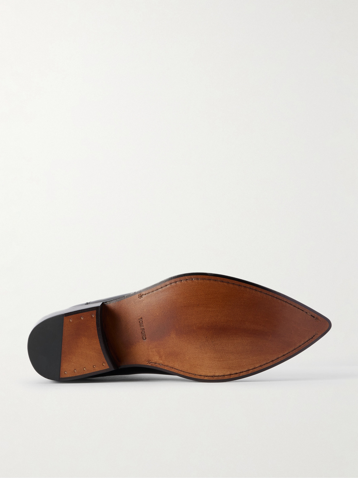 Tom Ford Chelsea Boots With Pointed Toe And Block Heel In Black