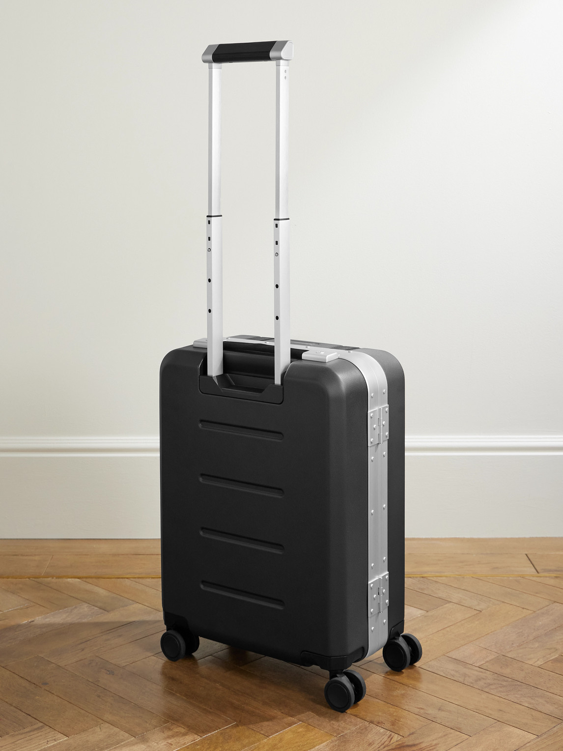 Db Journey Ramverk Pro Polycarbonate And Aluminium Carry-on Suitcase In Black