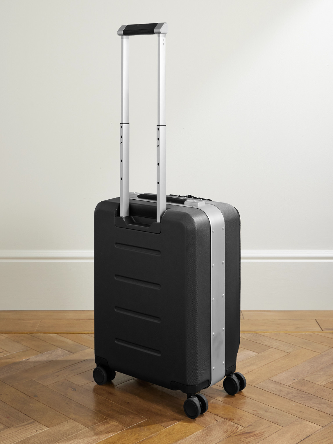 Db Journey Ramverk Pro Front-access Polycarbonate And Aluminium Carry-on Suitcase In Black