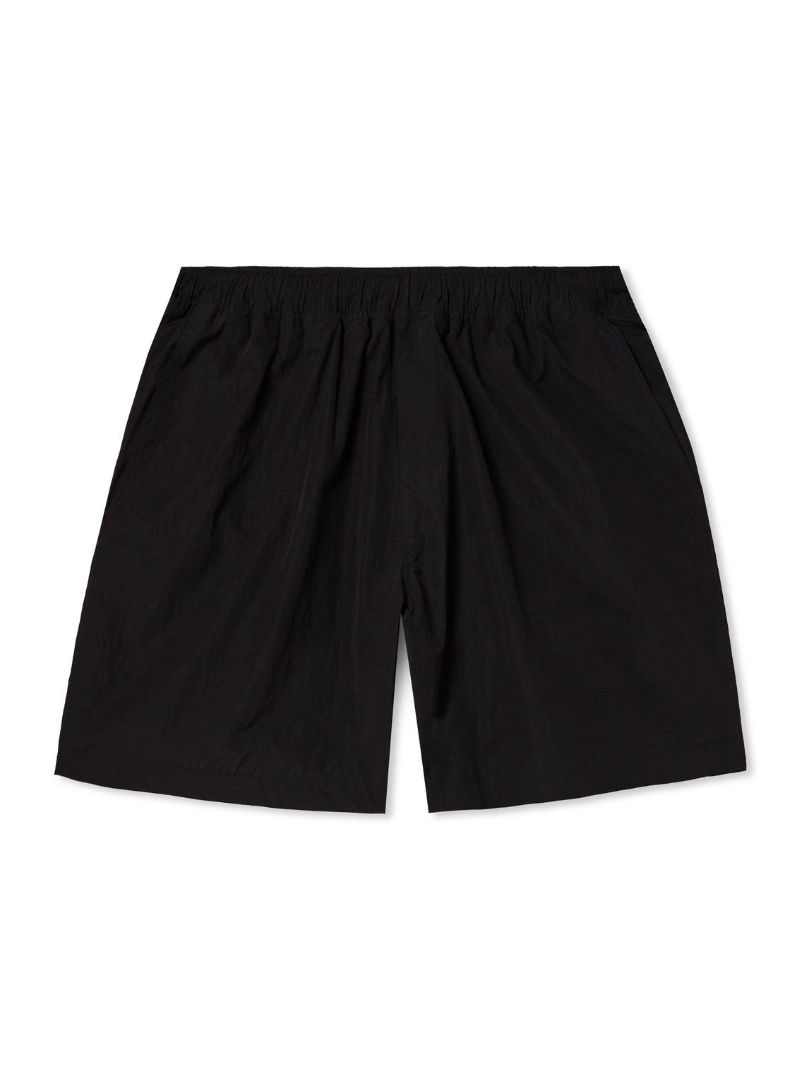 Ssam Wide-leg Ripstop Shorts In Black