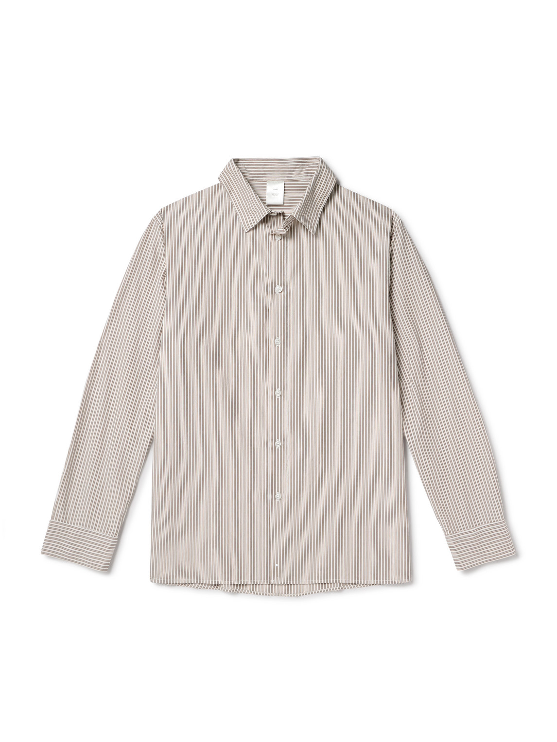 Ssam Striped Cotton Shirt In Brown