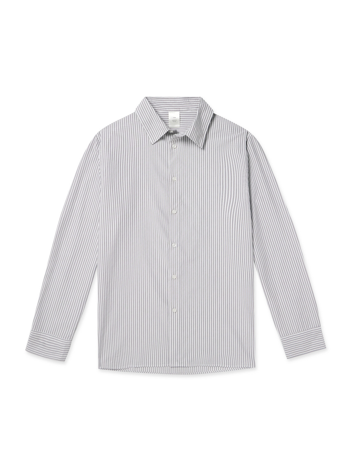 Ssam Striped Cotton Shirt In White