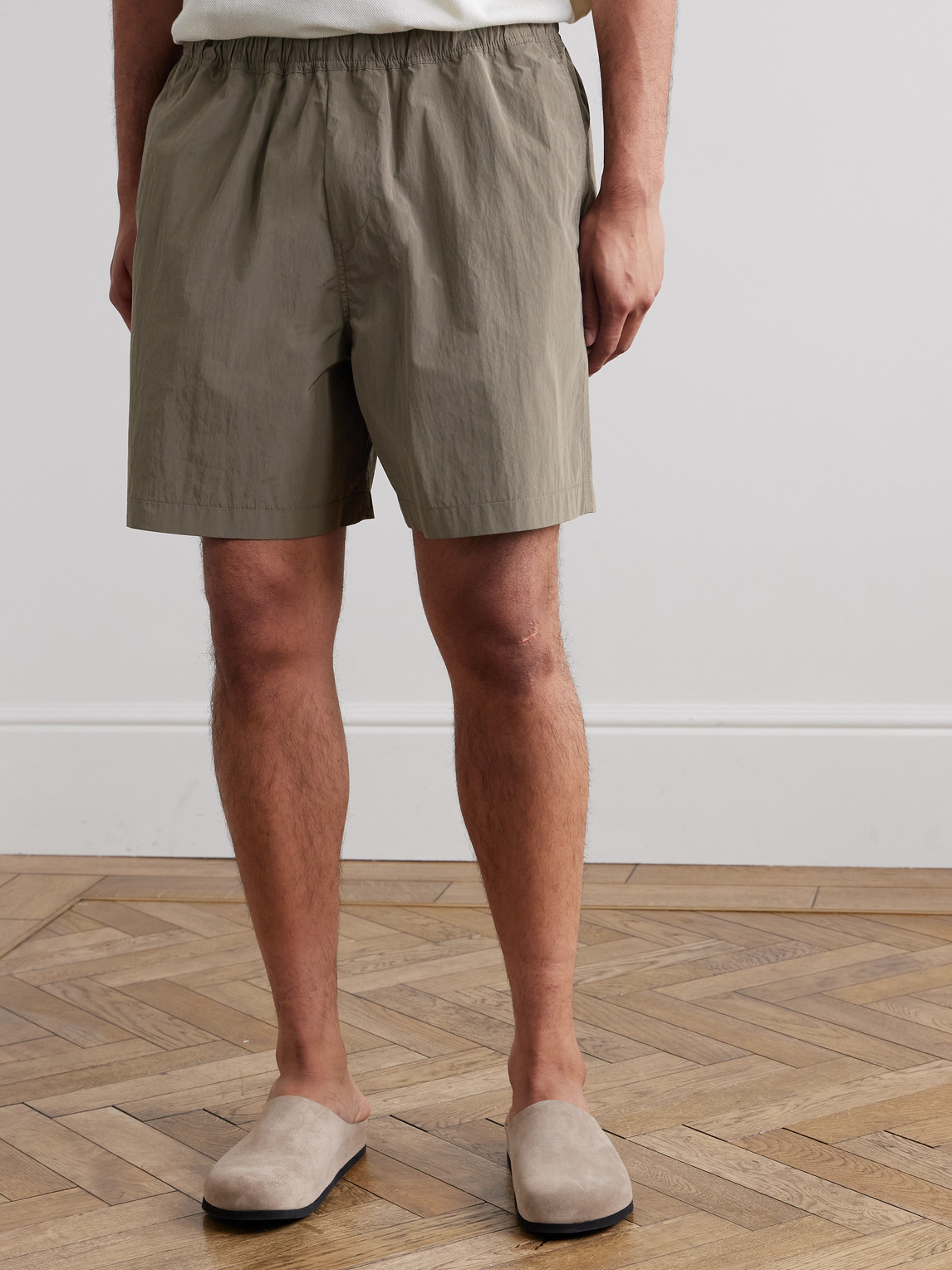  Ssam - Wide-leg Shell Shorts - Men - Green - M 