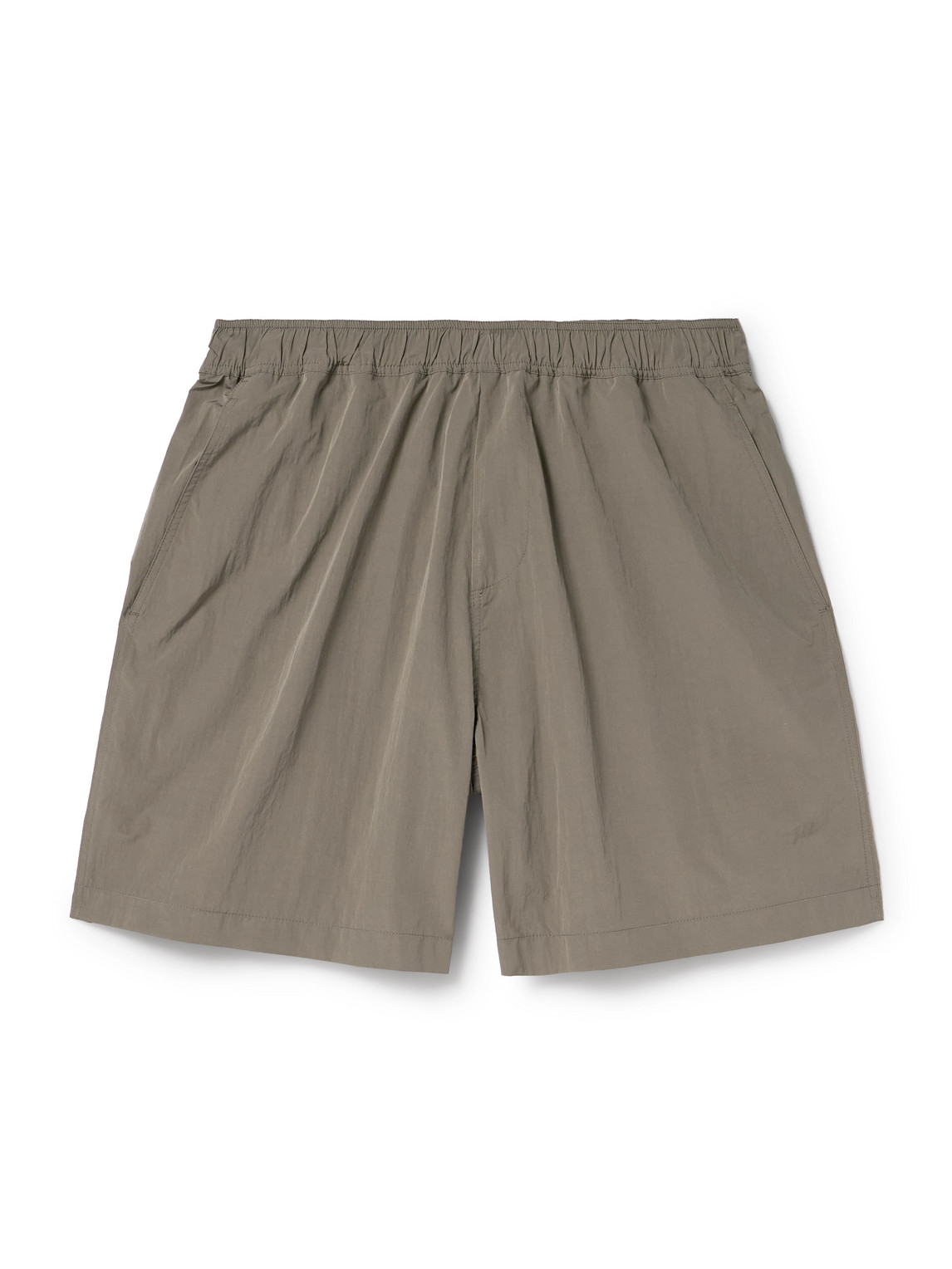 Ssam Wide-leg Ripstop Shorts In Brown