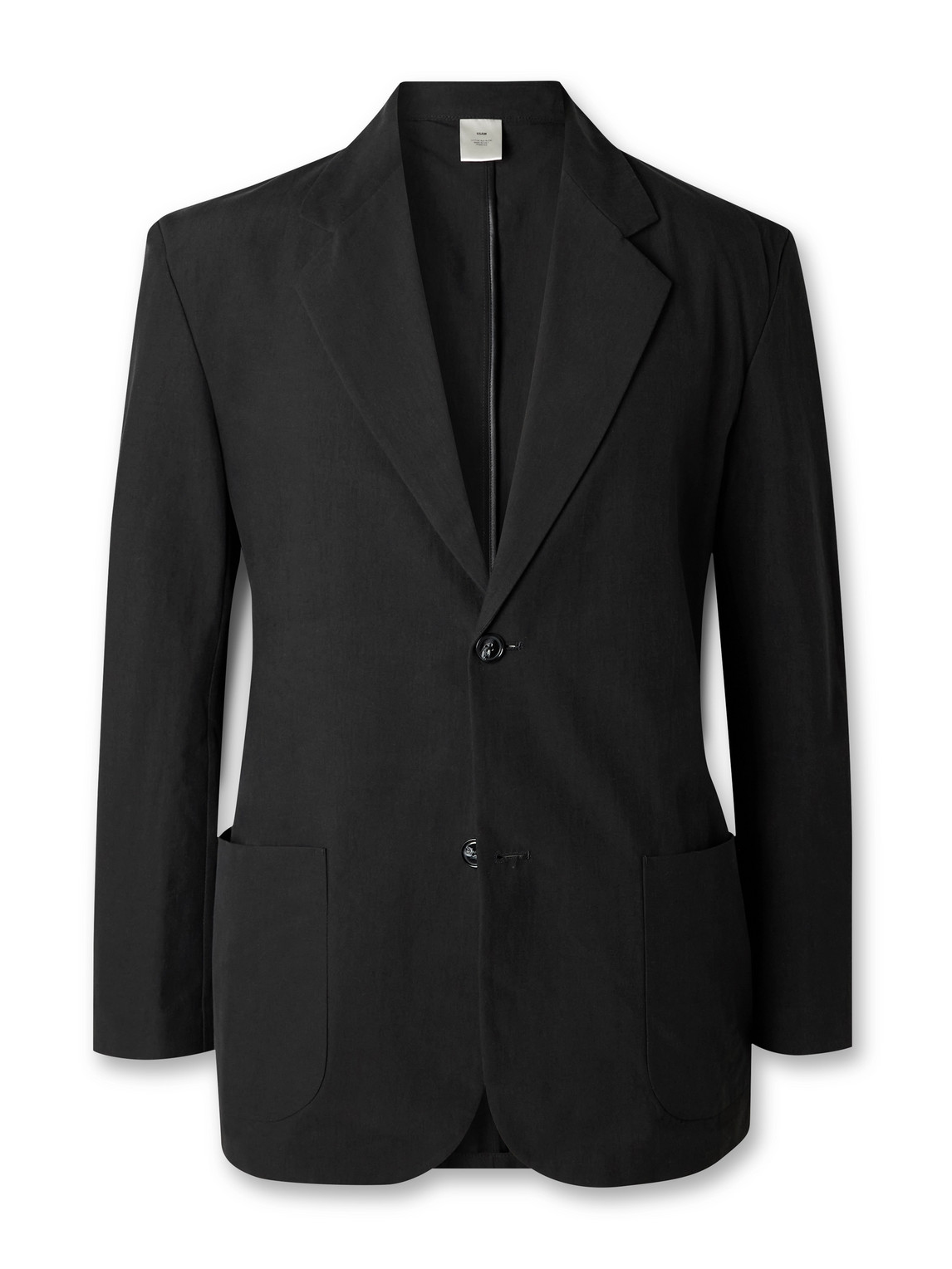Ssam Cotton And Silk-blend Blazer In Gray