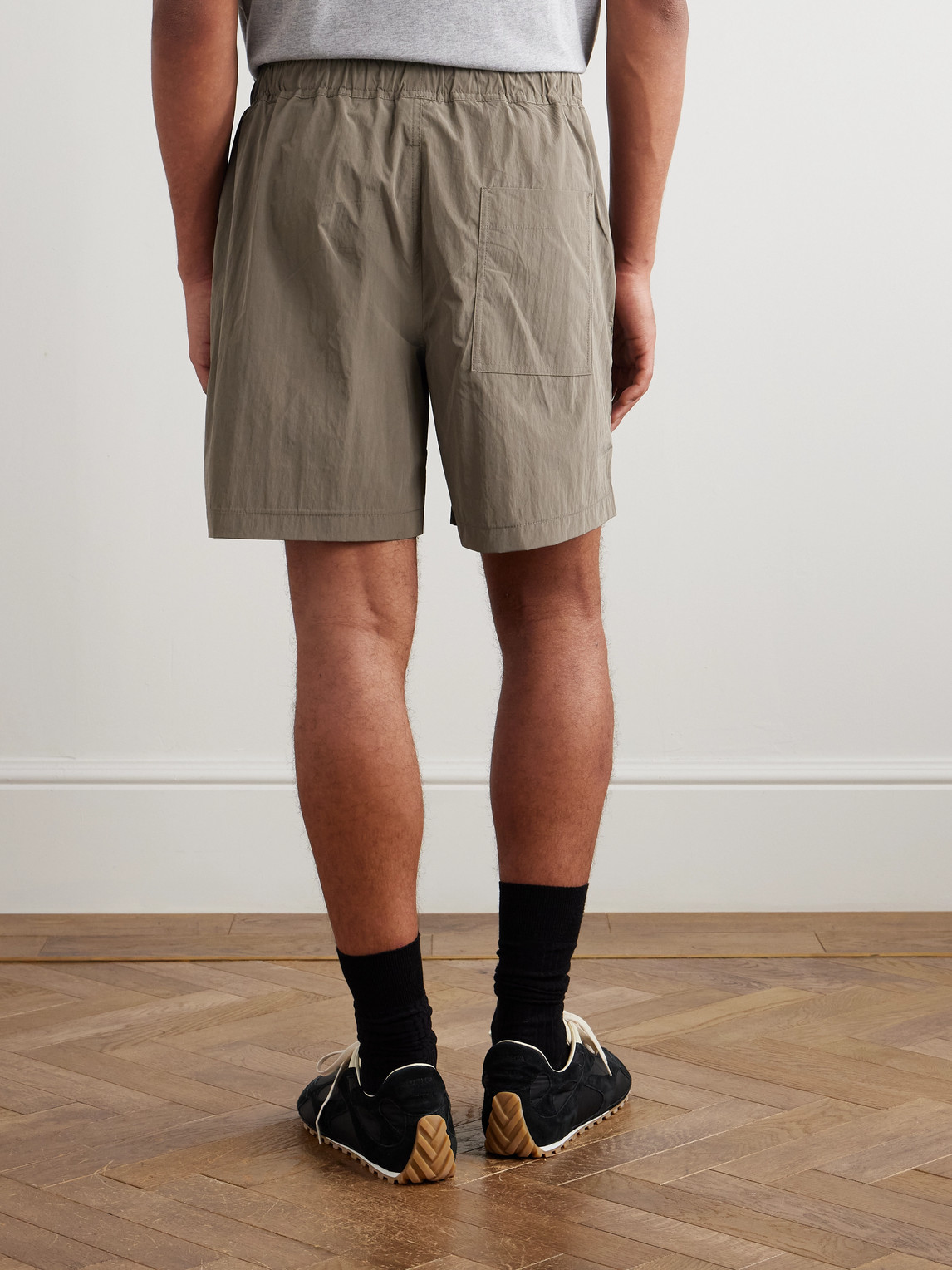  Ssam - Wide-leg Shell Shorts - Men - Brown - L 