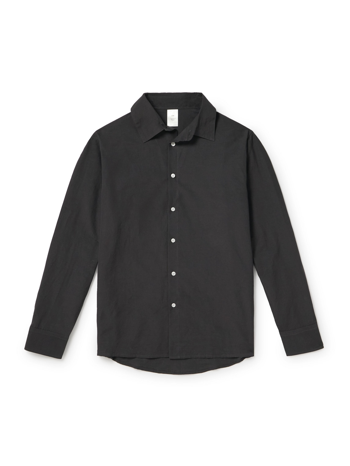 Ssam Cotton And Linen-blend Shirt In Gray