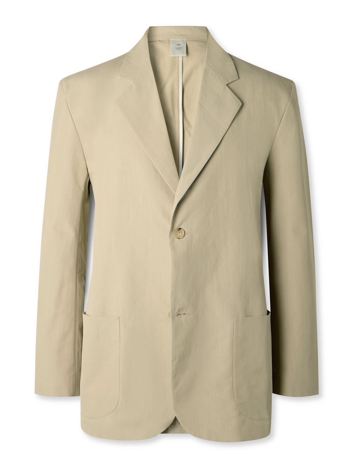 Ssam Cotton And Silk-blend Blazer In Neutral