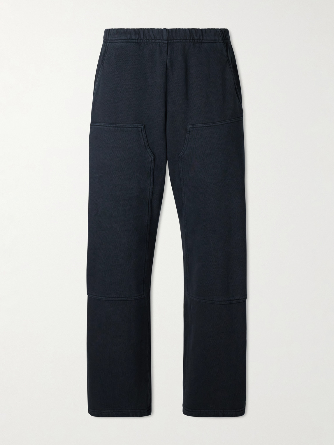 Les Tien Straight-leg Cotton-jersey Sweatpants In Black