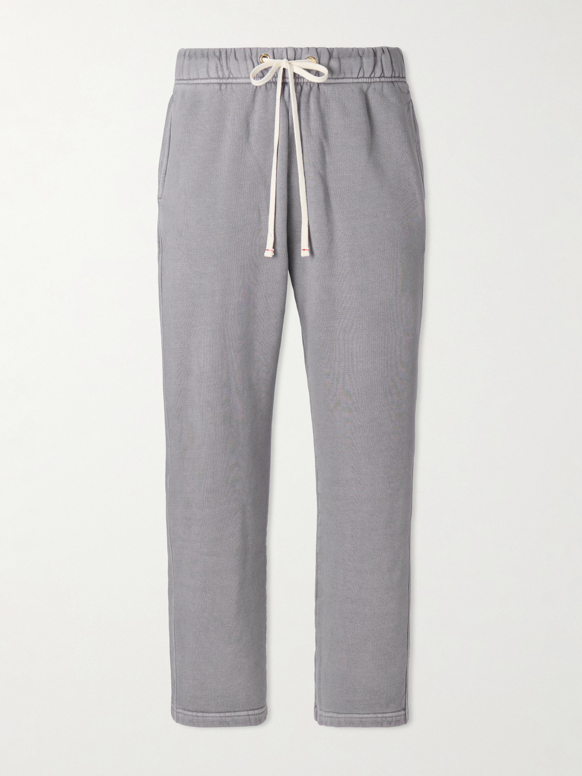 Les Tien Straight-leg Cotton-jersey Sweatpants In Gray