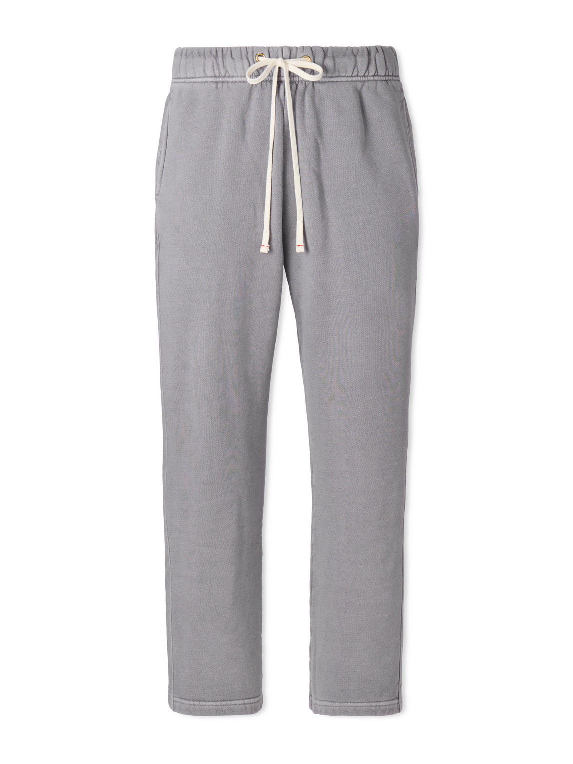 Les Tien Straight-leg Cotton-jersey Sweatpants In Gray