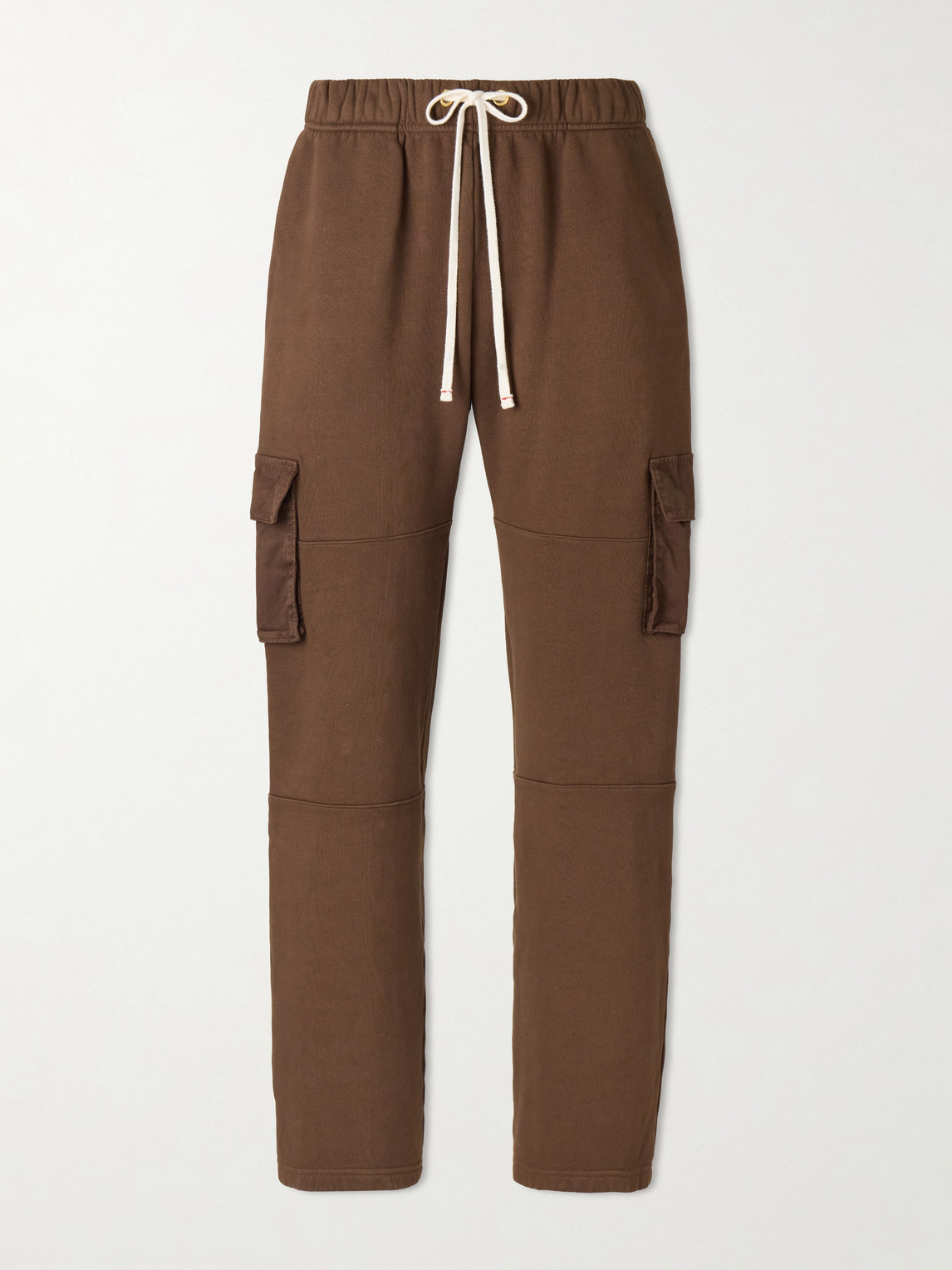Les Tien Straight-Leg Cotton-Jersey Drawstring Cargo Trousers - Men