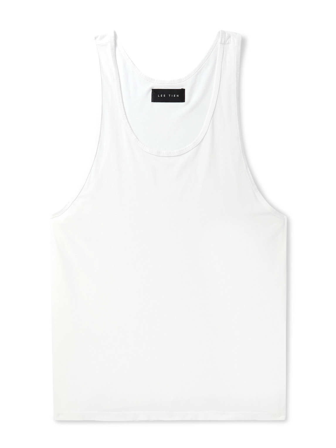 Les Tien Oversized Cotton-jersey Tank Top In White