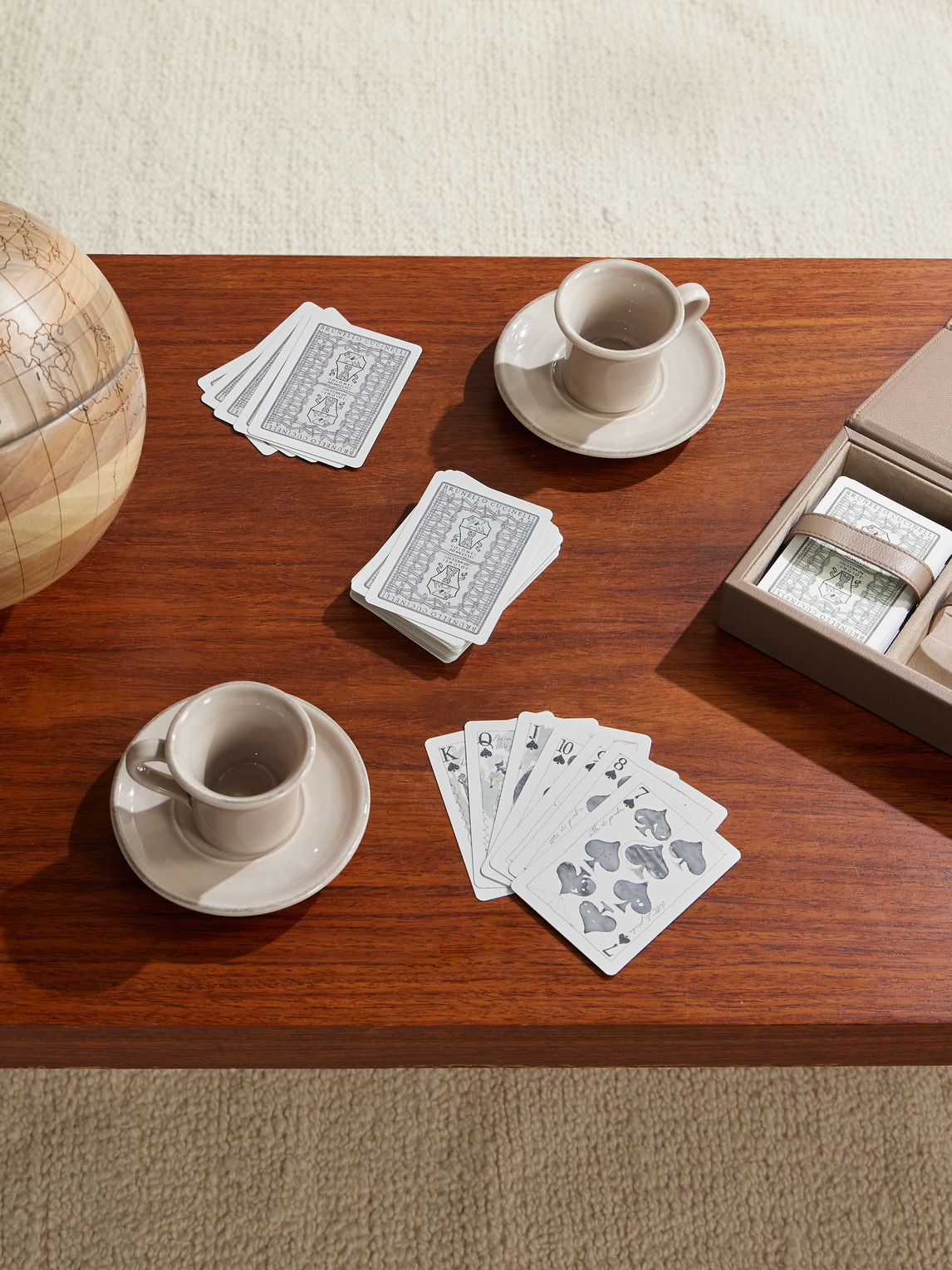 Full-Grain Leather Playing Card Set — 2