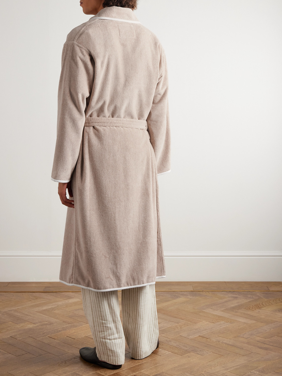  Brunello Cucinelli - Cotton-terry Bathrobe - Men - Neutrals - M 