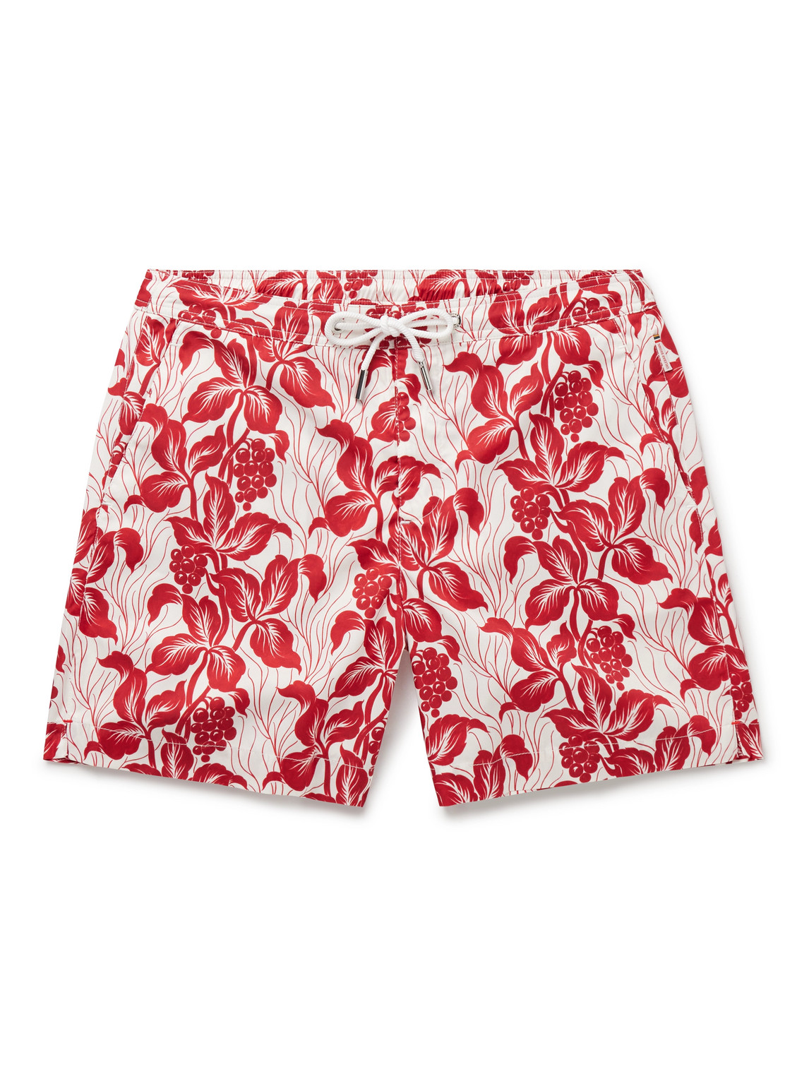 Orlebar Brown Bulldog Petralis Straight-leg Mid-length Printed Recycled Swim Shorts In Multi