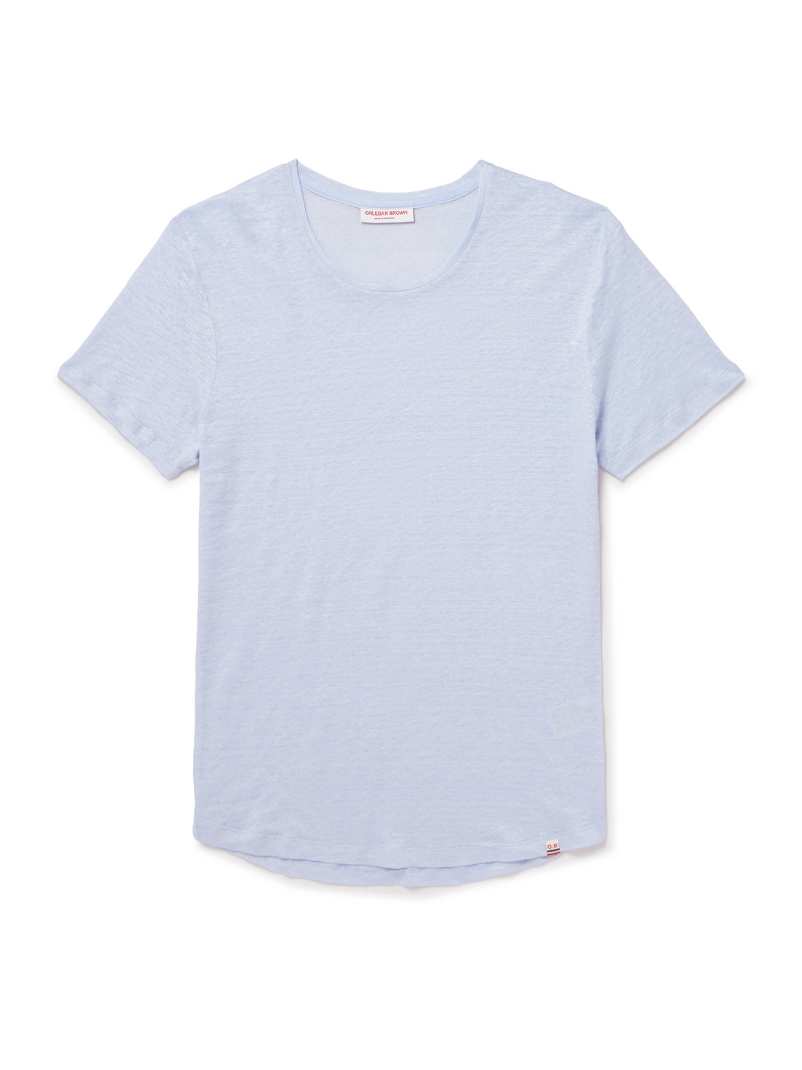 Orlebar Brown Ob-t Slim-fit Linen-jersey T-shirt In Blue