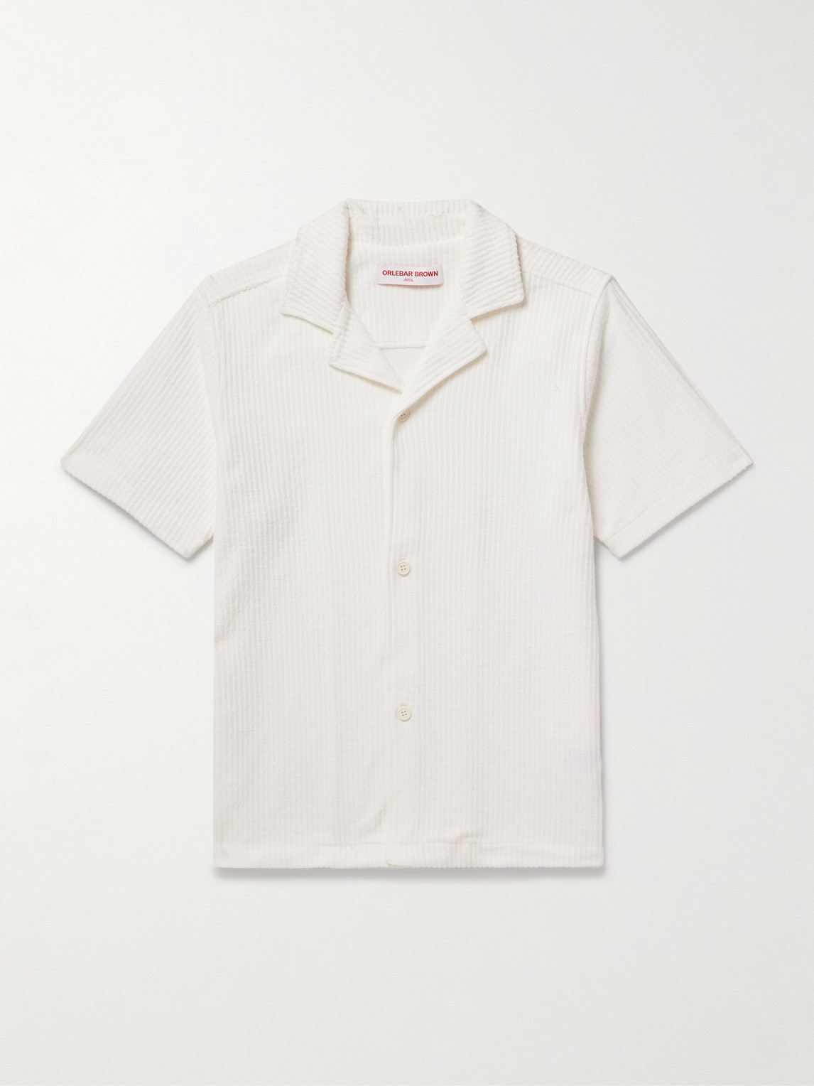Orlebar Brown Howell Camp-Collar Ribbed Organic Cotton hirt - Men