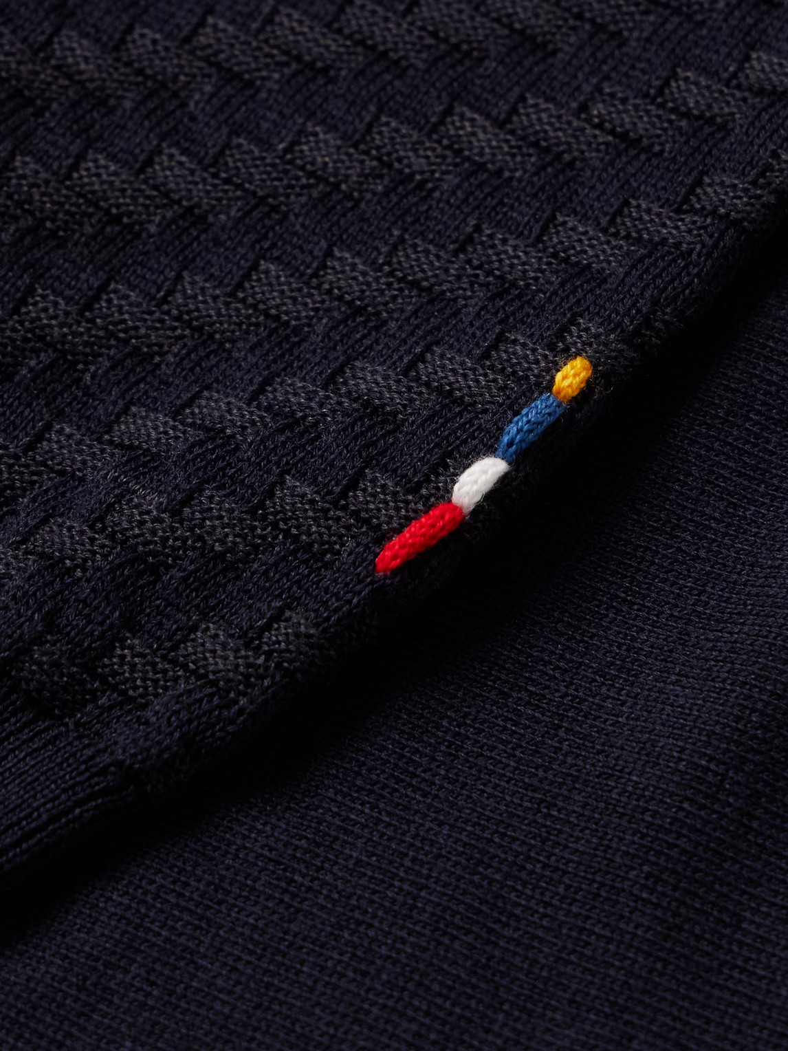 Orlebar Brown Horton Silk And Cotton-blend Jacquard Polo Shirt In Multi