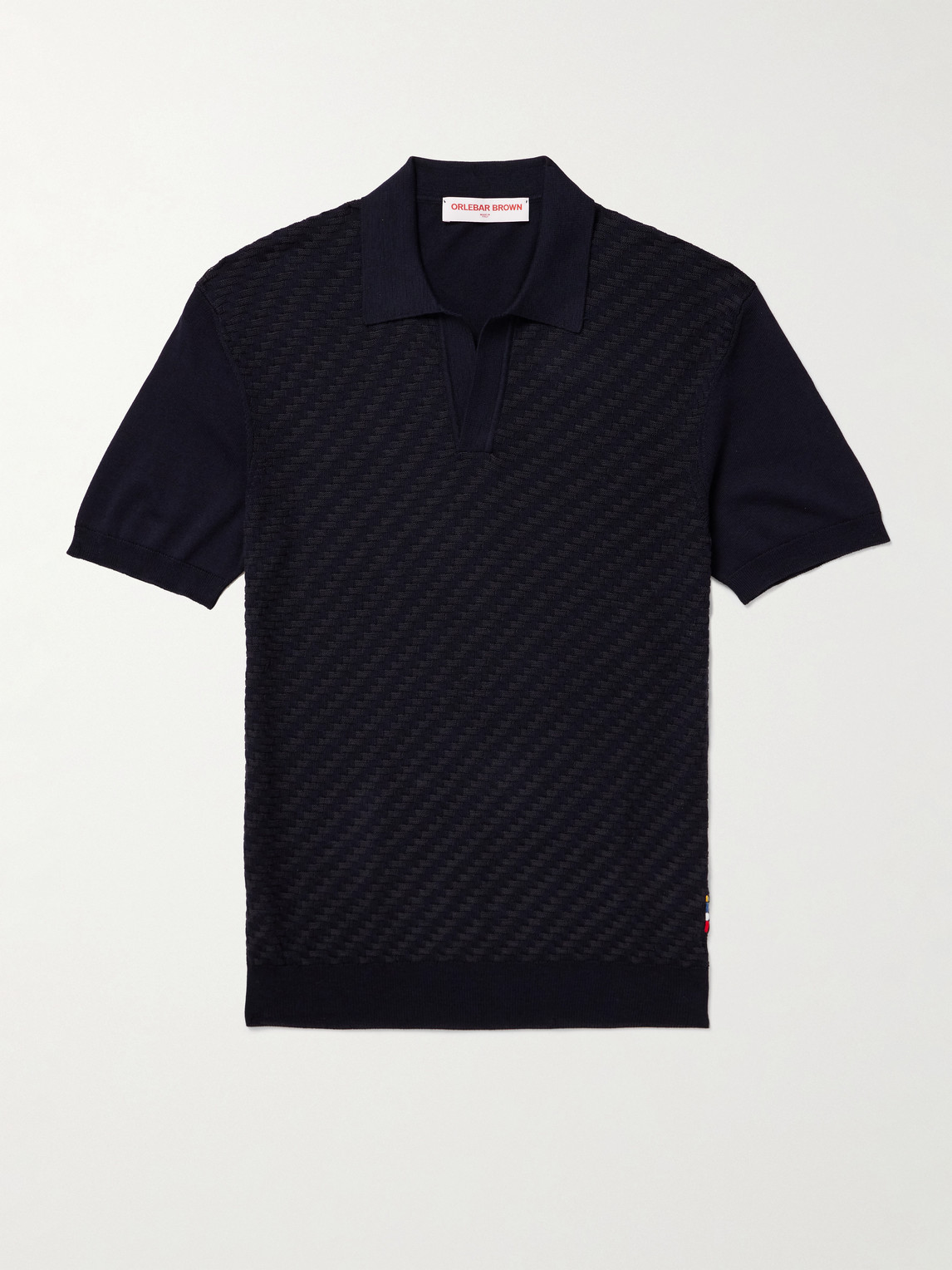 Orlebar Brown Horton ilk and Cotton-Blend Jacquard Polo hirt - Men