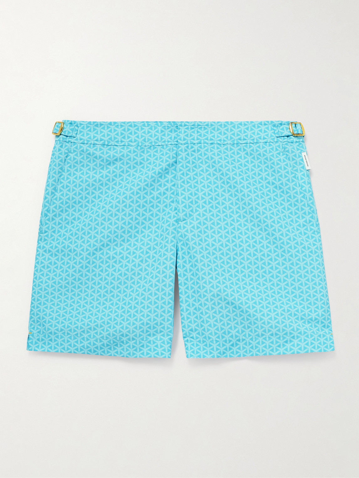 Orlebar Brown Lamborghini Bulldog Reticolo Straight-Leg Mid-Length Recycled Swim Shorts - Men