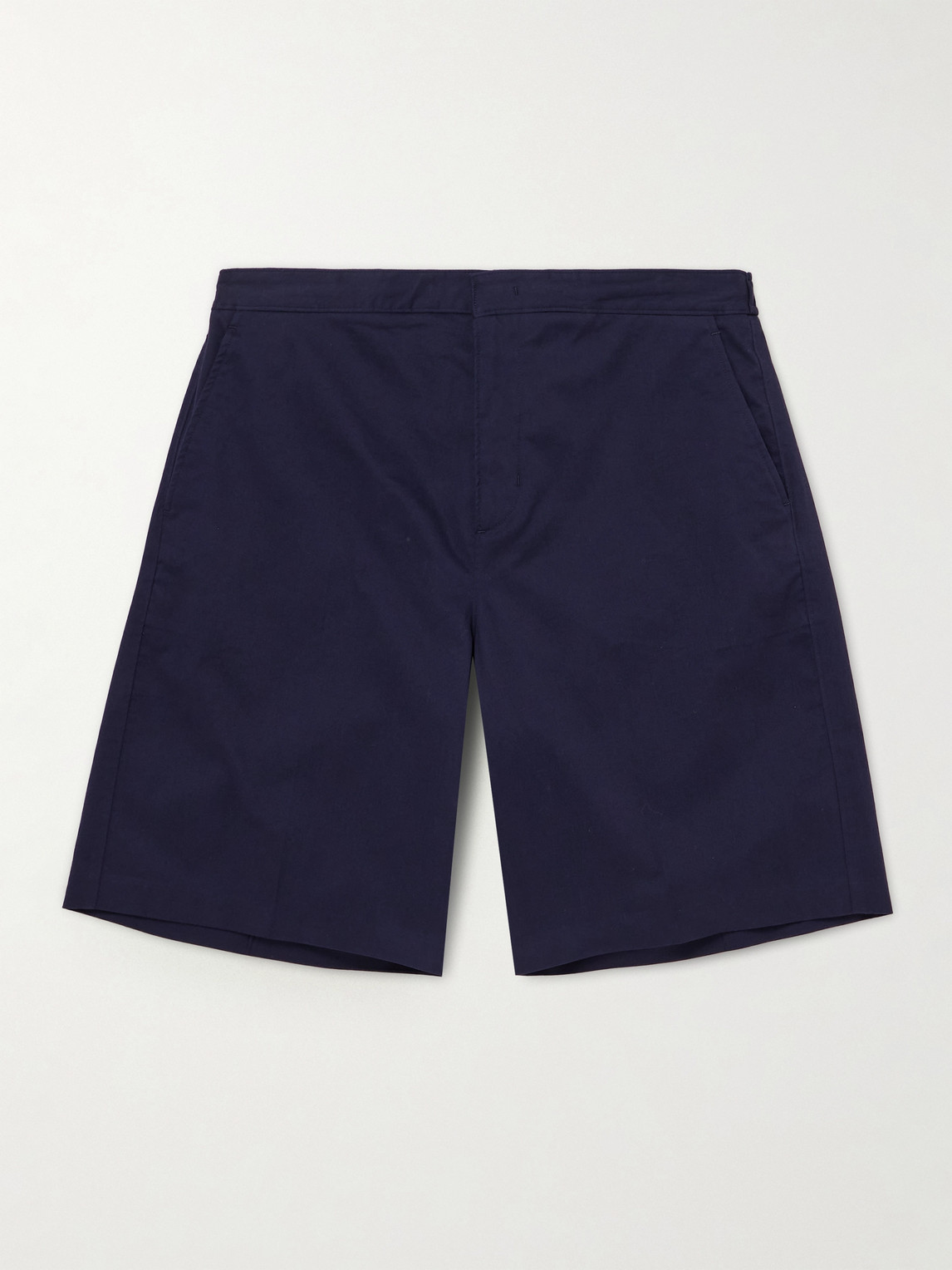 Orlebar Brown Laurent Straight-leg Cotton-blend Shorts In Blue