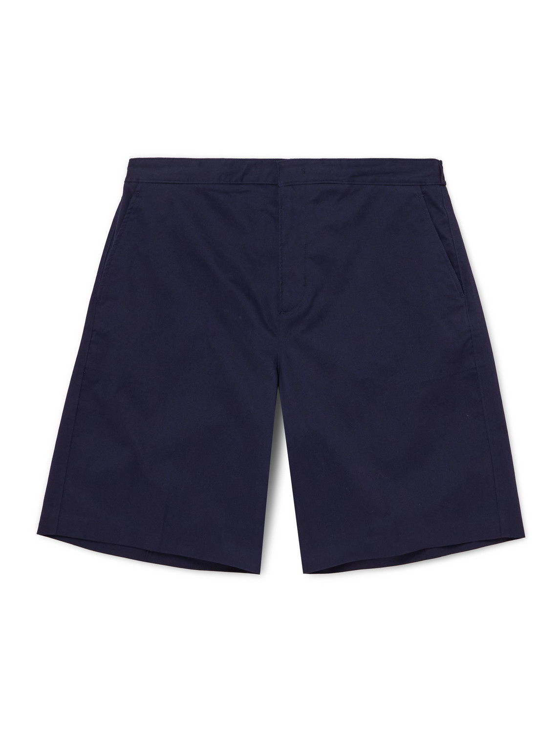 Orlebar Brown Laurent Straight-leg Cotton-blend Shorts In Blue